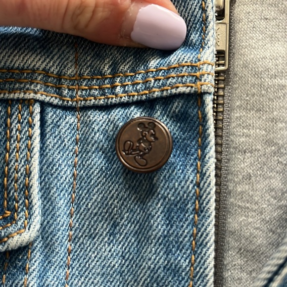 Vintage Style Mickey Mouse Hooded Denim Jacket - Picture 3 of 8